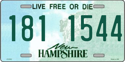 NH license plate 1811544