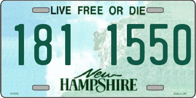 NH license plate 1811550