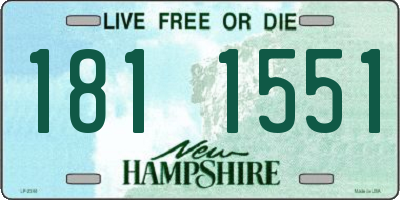 NH license plate 1811551