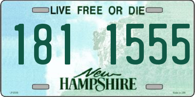 NH license plate 1811555