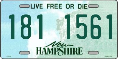NH license plate 1811561