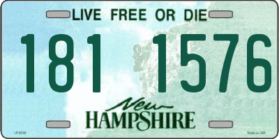 NH license plate 1811576