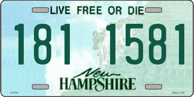 NH license plate 1811581