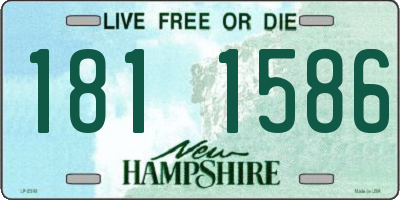 NH license plate 1811586