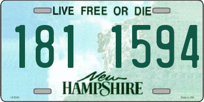 NH license plate 1811594
