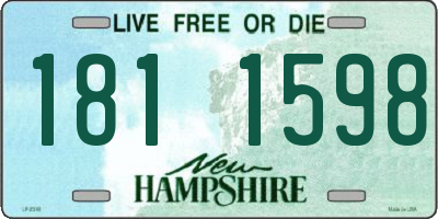 NH license plate 1811598