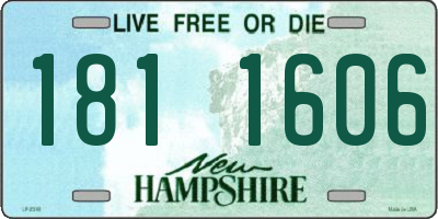 NH license plate 1811606