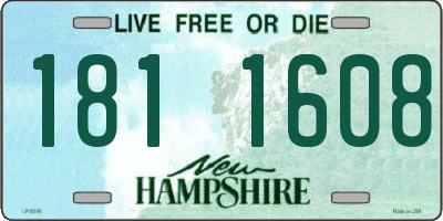 NH license plate 1811608