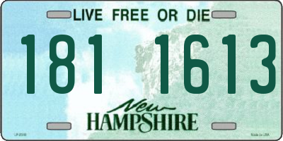 NH license plate 1811613