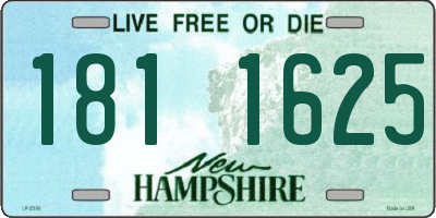NH license plate 1811625