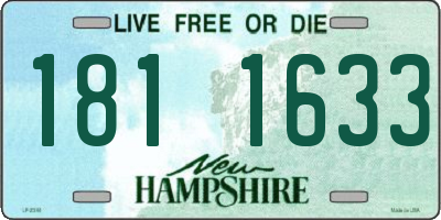 NH license plate 1811633