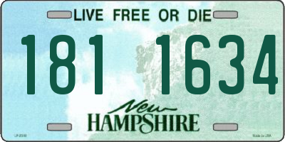NH license plate 1811634