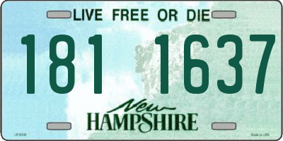 NH license plate 1811637