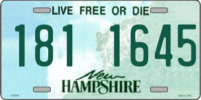 NH license plate 1811645