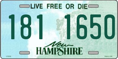 NH license plate 1811650
