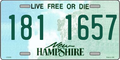 NH license plate 1811657