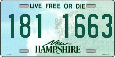 NH license plate 1811663