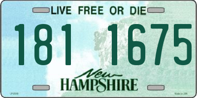 NH license plate 1811675