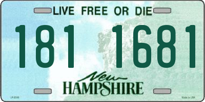 NH license plate 1811681