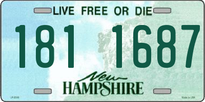 NH license plate 1811687