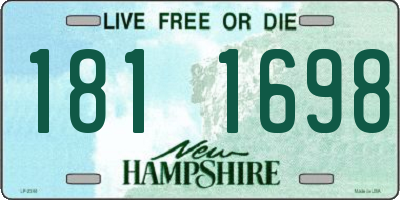 NH license plate 1811698