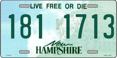 NH license plate 1811713