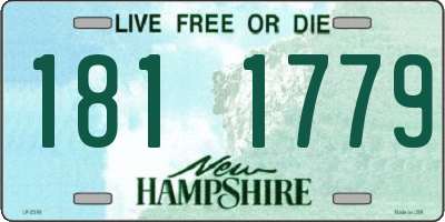NH license plate 1811779