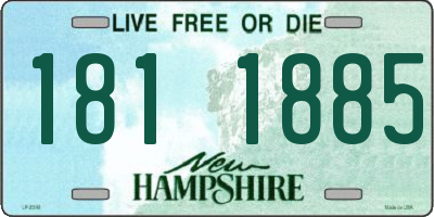 NH license plate 1811885