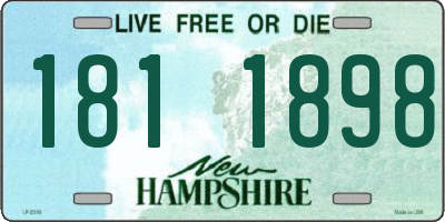NH license plate 1811898