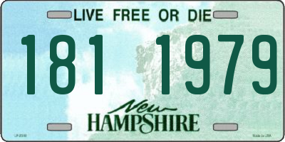 NH license plate 1811979