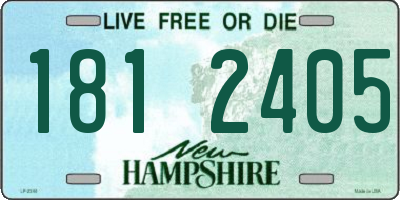 NH license plate 1812405