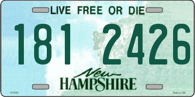 NH license plate 1812426