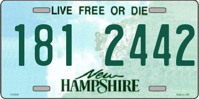 NH license plate 1812442