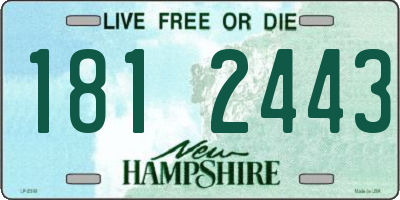 NH license plate 1812443