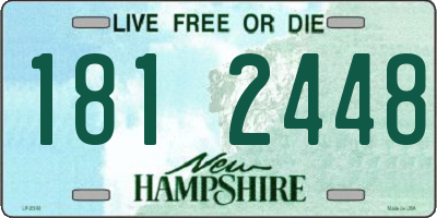 NH license plate 1812448