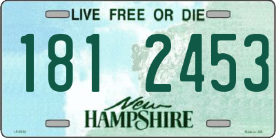 NH license plate 1812453