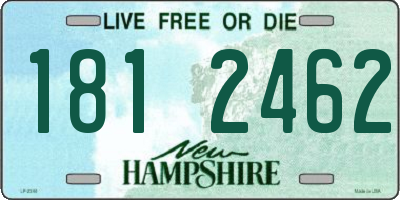 NH license plate 1812462