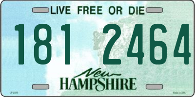NH license plate 1812464