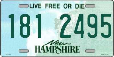 NH license plate 1812495