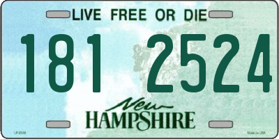 NH license plate 1812524