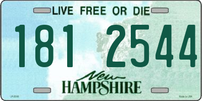 NH license plate 1812544