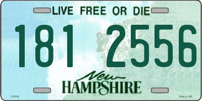 NH license plate 1812556