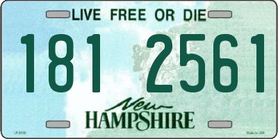 NH license plate 1812561