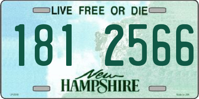 NH license plate 1812566