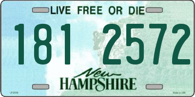 NH license plate 1812572