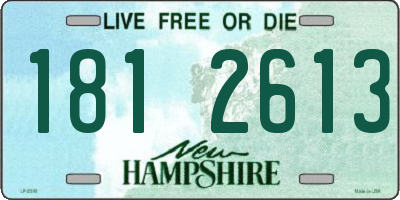 NH license plate 1812613