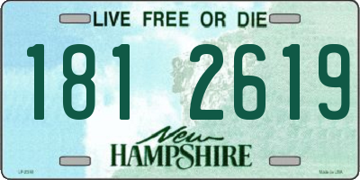 NH license plate 1812619