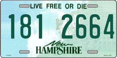 NH license plate 1812664