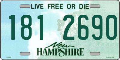 NH license plate 1812690