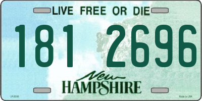 NH license plate 1812696